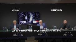 Dezbaterea publică organizată de Agenția de presă IPN la tema „Ce au în comun fascismul, nazismul și stalinismul?”