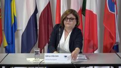 Conferință de presă susținută de Comisarul European pentru Transporturi, Adina Vălean 