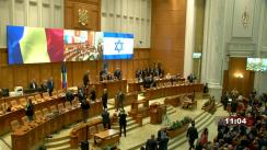 Ședința comună a Camerei Deputaților și Senatului României consacrată marcării a 75 de ani de relații diplomatice neîntrerupte între România și Statul Israel