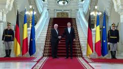 Ceremonia primirii oficiale a Președintelui Republicii Federale Germania, Frank-Walter Steinmeier de către Președintele României, Klaus Iohannis