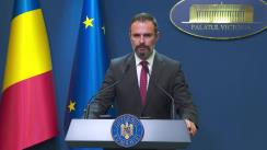Declarații de presă susținute de Guvernul României