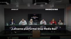 Conferință de presă susținută de Alexei Lungu cu genericul „Lansarea platformei Stop Media Ban”
