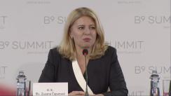 Declarații de presă comune ale șefilor de delegații susținute la finalul Summitului B9 - Bratislava
