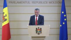 Briefing de presă susținut de către deputatul Partidului „ȘOR”, Vadim Fotescu