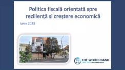 Prezentarea studiului „Politica fiscală orientată spre reziliență și creștere economică”, realizat de Grupul Banca Mondială