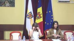 Conferință de presă susținută de către viceprimarii municipiului Chișinău, Olga Ursu și Irina Gutnic