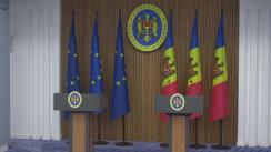 Declarațiile de presă ale prim-ministrului Republicii Moldova, Dorin Recean, și ale comisarului european pentru Economie, Paolo Gentiloni