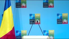 Declarații de presă susținute de Președintele României, Klaus Iohannis, înaintea participării la Summitul NATO de la Vilnius