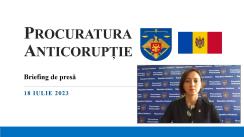 Briefing de presă susținut de șefa Procuraturii Anticorupție, Veronica Dragalin, despre trimiterea în judecată a unui episod din dosarul „Frauda Bancară” în privința inculpatului Vladimir Plahotniuc