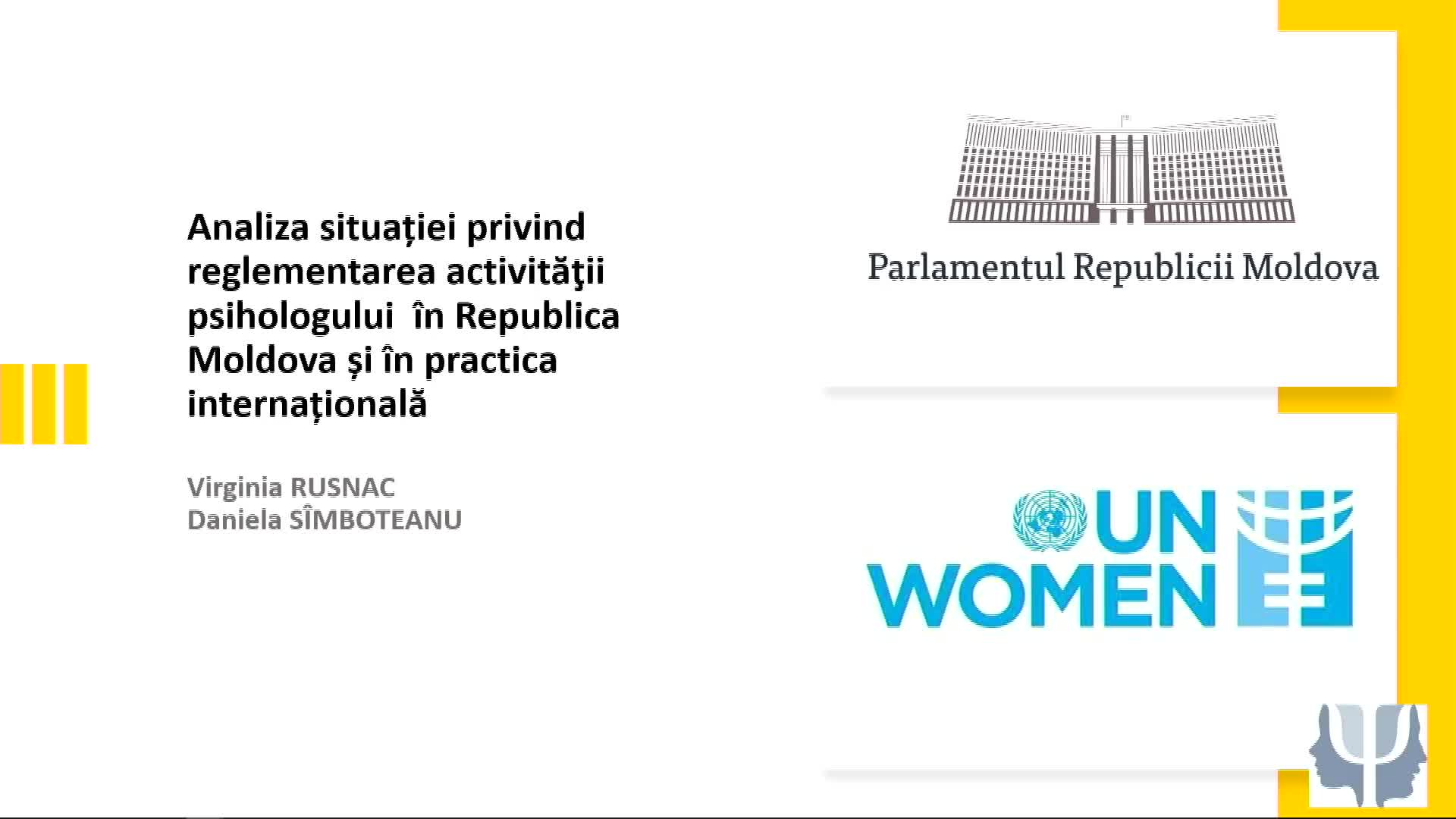 Consultări publice, organizate de Comisia protecție socială, sănătate și familie, privind conceptul legii activității psihologice