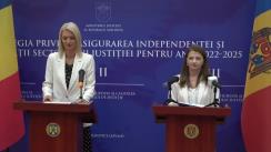 Conferință de presă susținută de ministra Justiției a Republicii Moldova, Veronica Mihailov-Moraru, și ministra Justiției a României, Alina Gorghiu