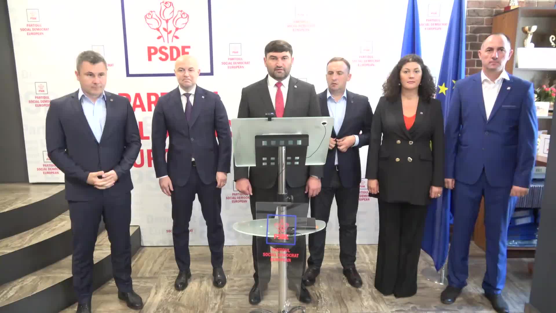 Conferință de presă susținută de conducerea Partidului Social Democrat European privind situația social-politică din țară și alegerile locale generale din 5 noiembrie curent