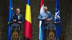 Declarații de presă comune susținute de Președintele României, Klaus Iohannis și Prim-ministrul Marelui Ducat al Luxemburgului, Xavier Bettel, în vizită la Centrul de Instruire Întrunită „Getica” din județul Brașov
