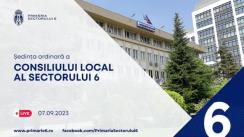 Ședința Consiliului Local al sectorului 6 București din 7 septembrie 2023