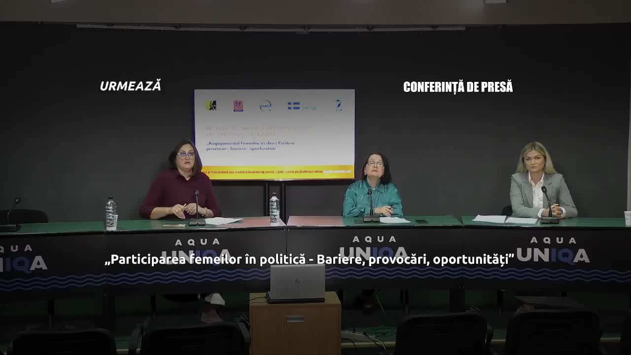 Conferință de presă organizată de Clubul Politic al Femeilor 50/50 împreună cu Platforma pentru Egalitate de Gen cu tema „Participarea femeilor în politică - Bariere, provocări, oportunități”