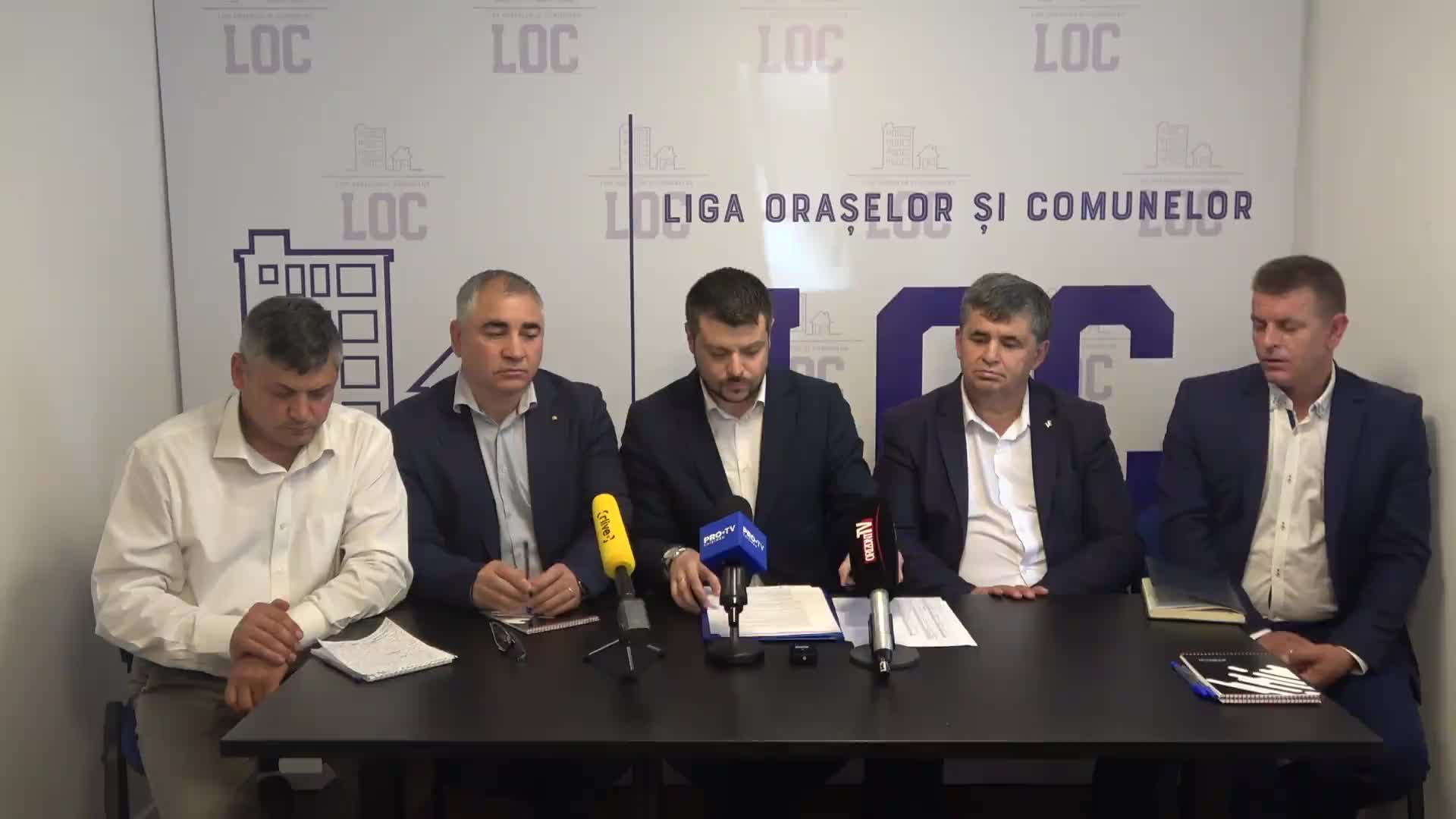 Conferință de presă organizată de Partidul Liga Orașelor și Comunelor cu privire la învinuirile aduse formațiunii pe parcursul săptămânii precedente