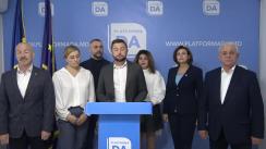 Conferință de presă organizată de Partidul Platforma Demnitate și Adevăr cu tema „Ion Ceban folosește Primăria Chișinău pentru atacuri în stil mafiot asupra agenților economici din oraș”