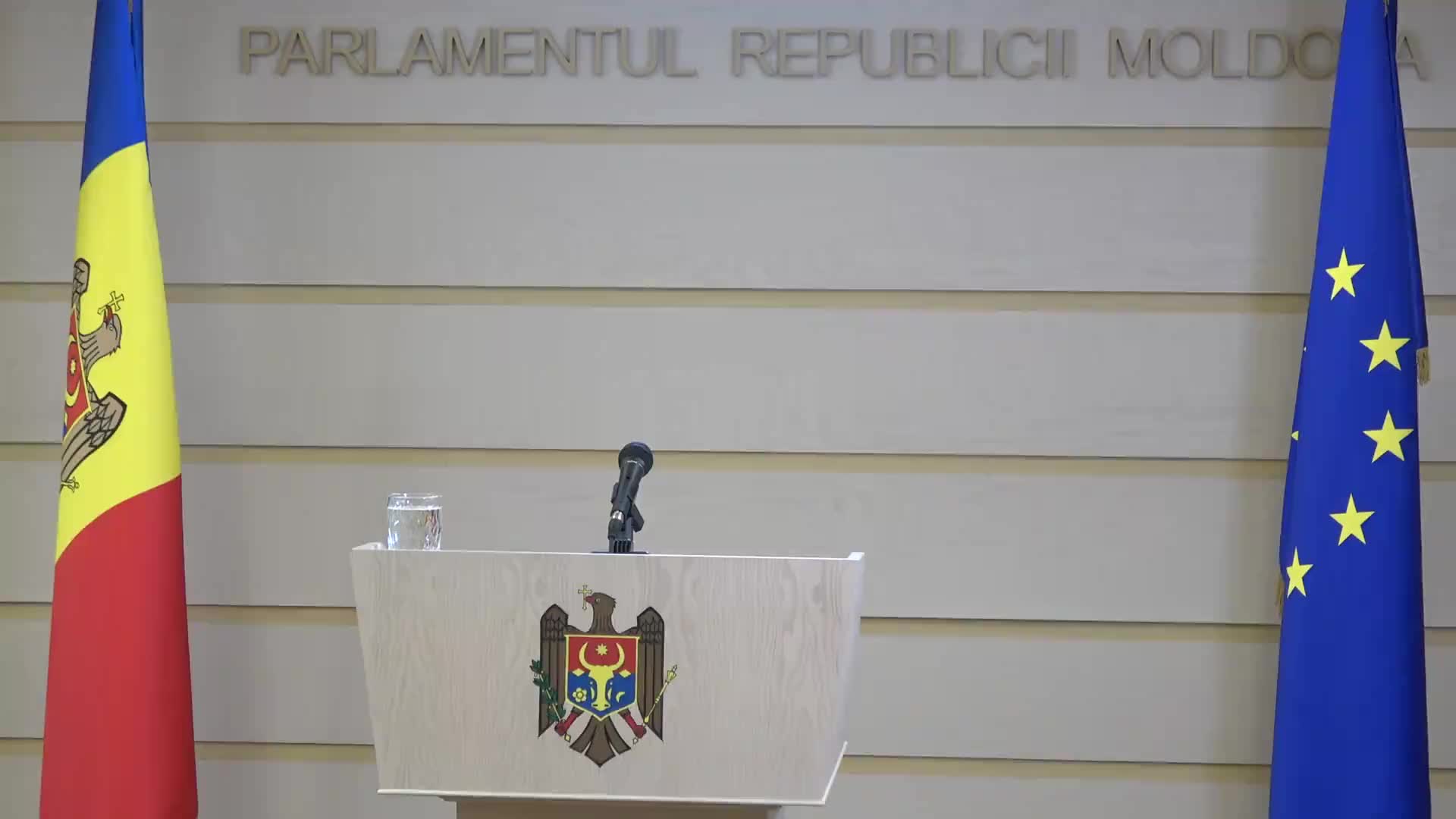 Briefing de presă susținut de Președintele Parlamentului Republicii Moldova, Igor Grosu