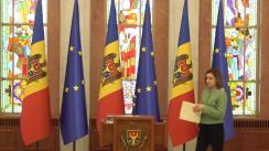 Briefing de presă susținut de președinta Republicii Moldova, Maia Sandu, după ședința Consiliului Suprem de Securitate din 11 octombrie 2023