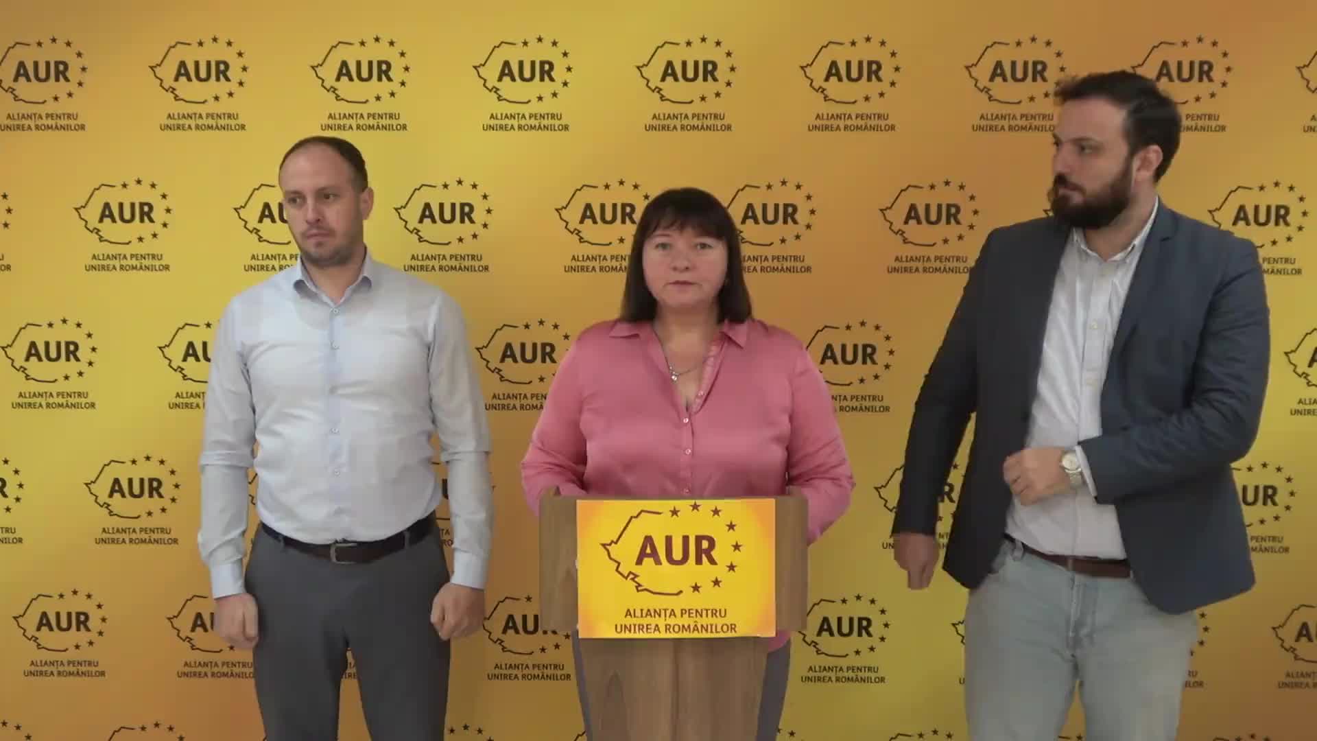 Conferința de presă a Alianței pentru Unirea Românilor (AUR) la tema „Femeia la țară, în politică și justiție!”