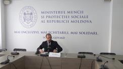Conferința de presă susținută de ministrul Muncii și Protecției Sociale, Alexei Buzu, privind acordarea compensațiilor la energie sub formă de plată monetară lunară în sezonul rece 2023-2024