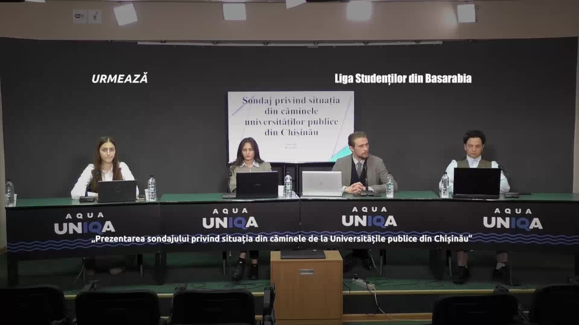 Conferință de presă organizată de Liga Studenților din Basarabia cu tema „Prezentarea sondajului privind situația din căminele de la Universitățile publice din Chișinău”