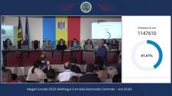 Alegeri Locale 2023: Briefingul Comisiei Electorale Centrale - ora 22.00