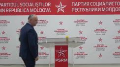 Briefing de presă cu tema „Poziția PSRM față de situația din Bălți”
