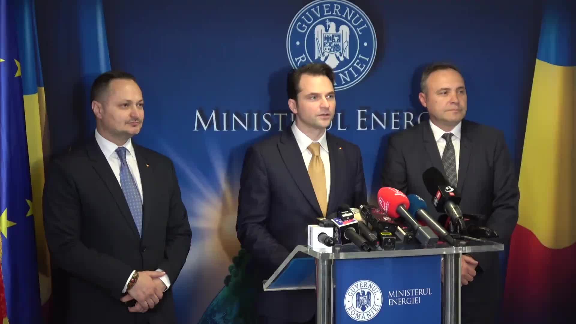 Conferință de presă susținută de ministrul Energiei, Sebastian Burduja