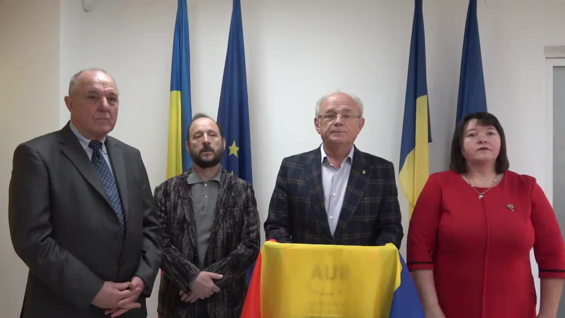 Conferința de presă a Alianței pentru Unirea Românilor (AUR) la tema „Românii la răscrucea istoriei”