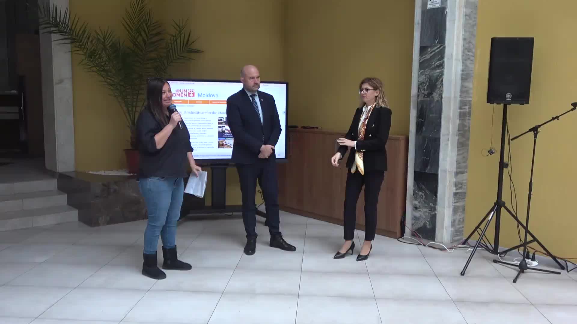 Donație ecran display interactiv din partea UN WOMEN pentru Ministerul Agriculturii și Industriei Alimentare