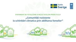 Evenimentul de închidere a proiectului „Comunități rezistente la schimbări climatice prin abilitarea femeilor”