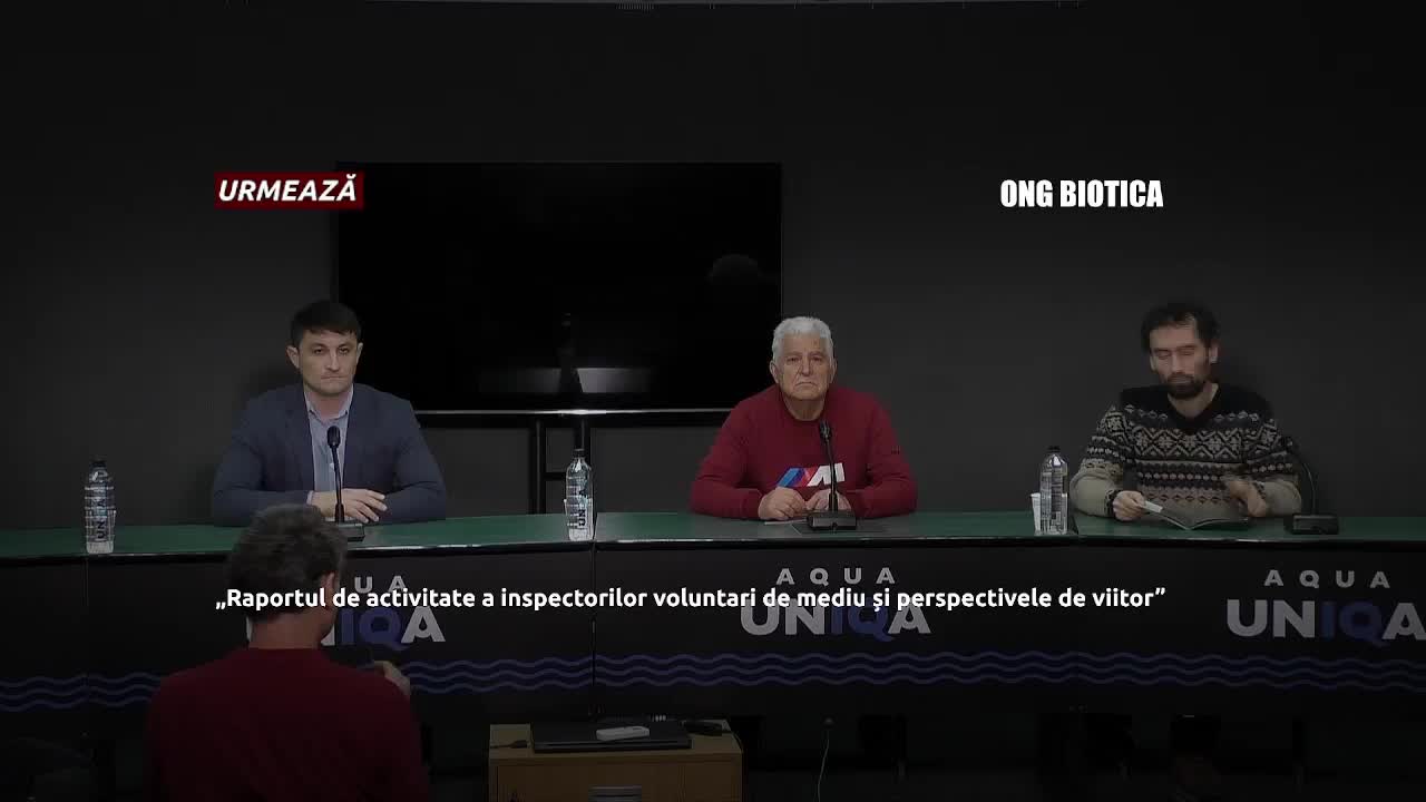 Conferință de presă organizată de ONG Societatea ecologică BIOTICA cu tema „Raportul de activitate a inspectorilor voluntari de mediu și perspectivele de viitor”