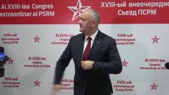 Conferință de presă după congresul extraordinar al Partidului Socialiștilor din Republica Moldova
