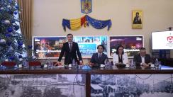 Conferință de presă susținută de primarul Municipiului Iași, Mihai Chirica