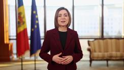Mesajul Președintei Republicii Moldova, Maia Sandu, la 3 ani de mandat