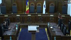 Ședința Curții Constituționale de examinare a sesizării nr. 277e/2023 privind validarea unor mandate de deputat în Parlamentul Republicii Moldova