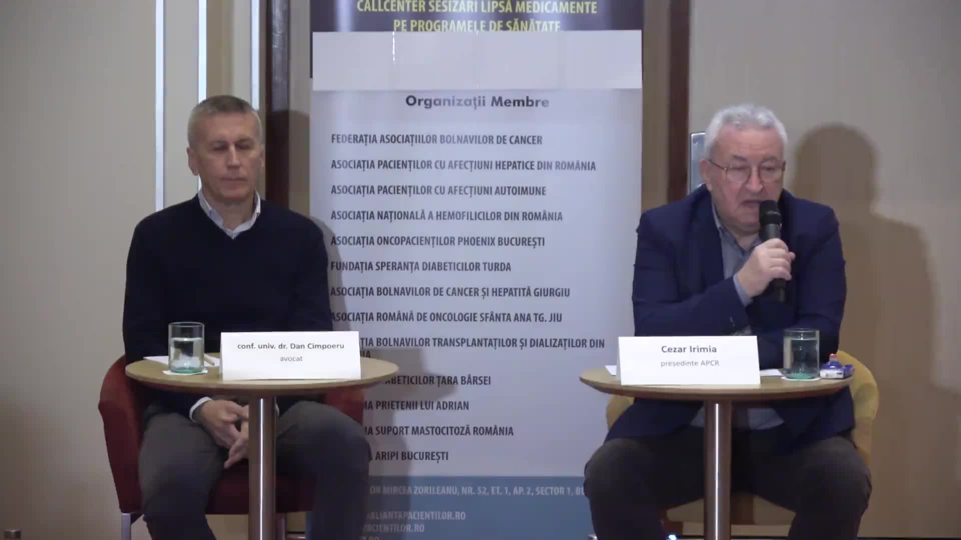 Conferință de presă  organizată de Federația Asociațiilor Bolnavilor de Cancer din România, pe tema lipsei medicamentelor oncologice