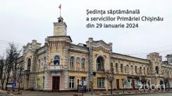 Ședința operativă a serviciilor Primăriei Chișinău din 29 ianuarie 2024