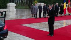 Ceremonia primirii oficiale a Președintelui Muntenegrului, Jakov Milatović de către Președintele României, Klaus Iohannis