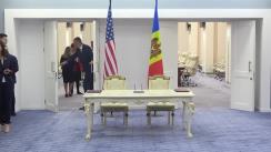 Ceremonia de semnare a Memorandumului de cooperare dintre Republica Moldova și Statul Carolina de Nord (SUA)