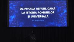 Festivitatea de deschidere a Olimpiadei Republicane la Istoria românilor și universală