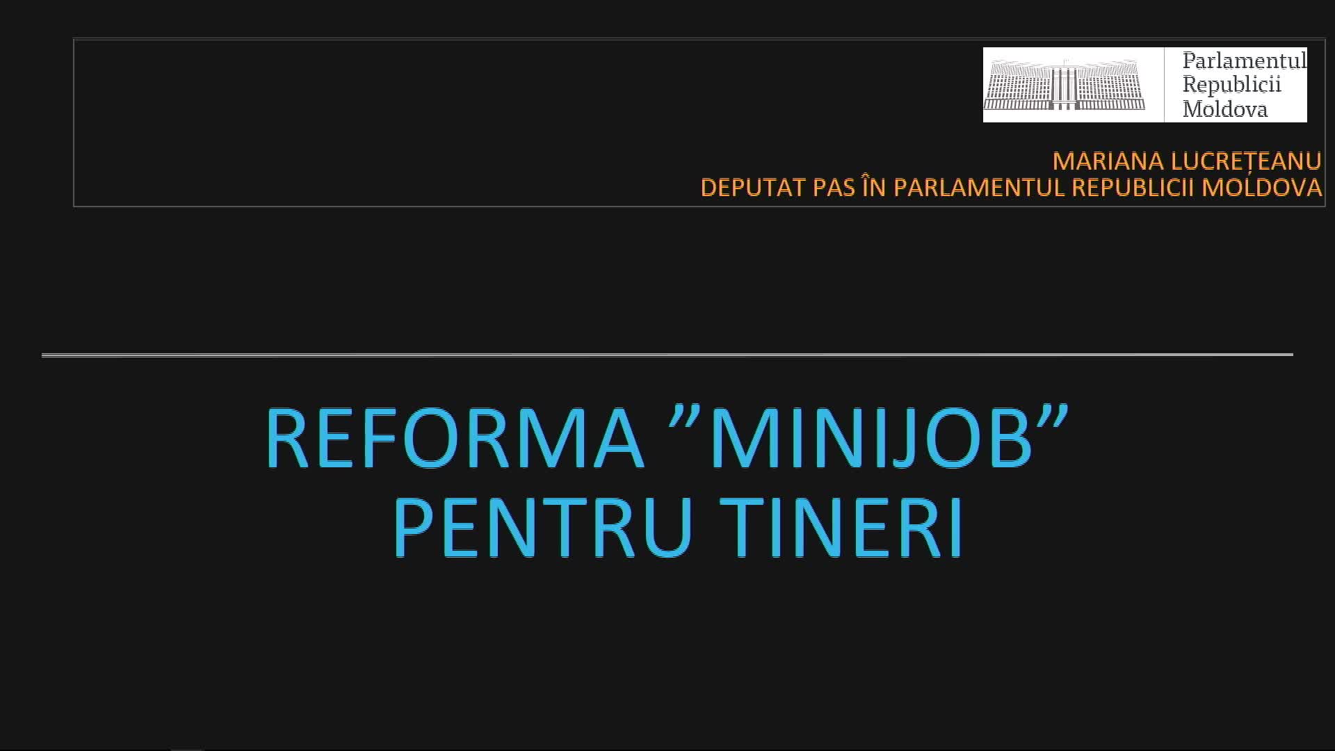 Discuții publice privind modificări ale legislației muncii (cu referire la minijob pentru studenți și pensionari)