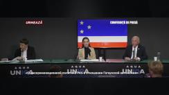 Conferință de presă susținută de Guvernatorul Găgăuziei, Evghenia Guțul, cu tema „Despre politica discriminatorie a PAS față de Autonomia găgăuză”