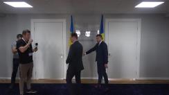 Declarațiile de presă ale ministrului Mediului din Republica Moldova, Sergiu Lazarencu și ale ministrului Protecției Mediului și Resurselor Naturale din Ucraina, Ruslan Strelets
