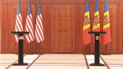 Conferință de presă susținută de președinta Republicii Moldova, Maia Sandu, și Secretar de stat al Statelor Unite ale Americii, Antony Blinken