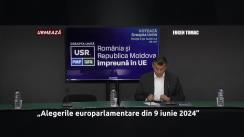 Conferință de presă susținută de europarlamentarul Eugen Tomac cu tema „Alegerile europarlamentare din 9 iunie 2024”
