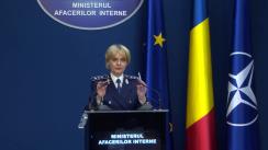 Declarații de presă organizate de Ministerul Afacerilor Interne, în contextul organizării alegerilor pentru autoritățile administrației publice locale și pentru membrii din România în Parlamentul European, ora 11