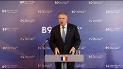 Declarație de presă susținută de Președintele României, Klaus Iohannis în marja participării la Summitul B9