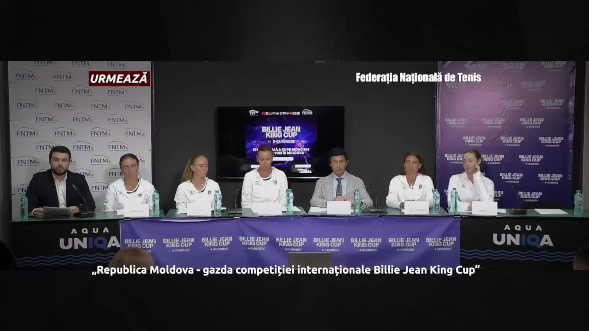Conferința de presă cu tema „Republica Moldova - gazda competiției internaționale Billie Jean King Cup. Prezentarea echipei de tenis a Republicii Moldova”